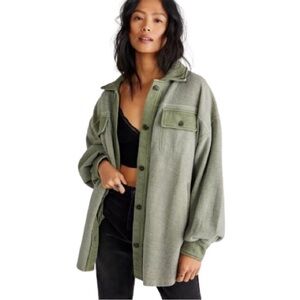 Free People Ruby Jacket - Green - Extra Small